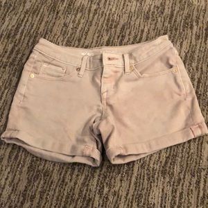 Dusty Rose Denim Shorts